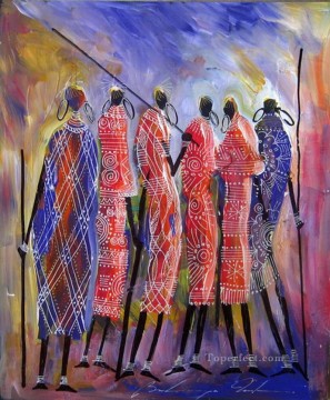 ブリンヤ・アフリカン・ハンターのチーム Oil Paintings